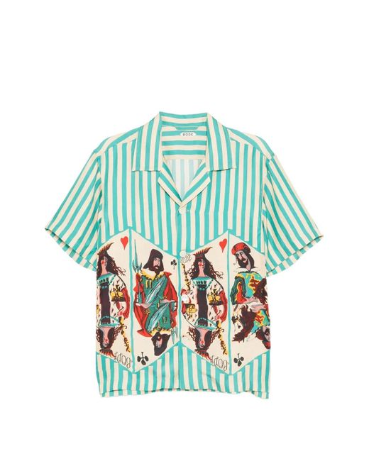 Camicia Royals di Bode in Blue da Uomo