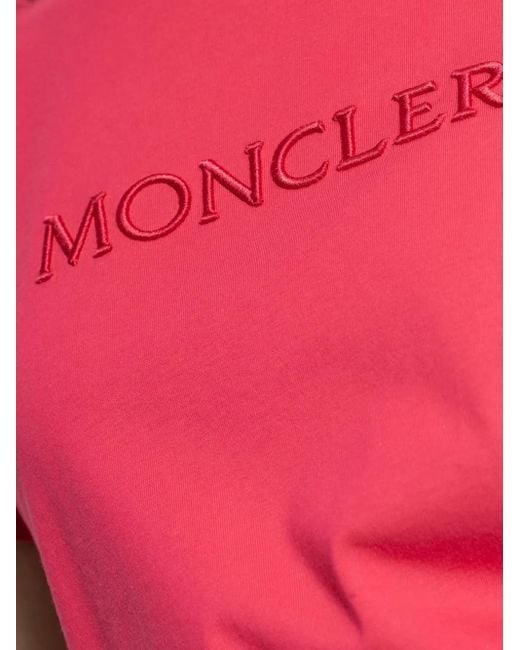 Moncler Pink T-Shirt With Logo