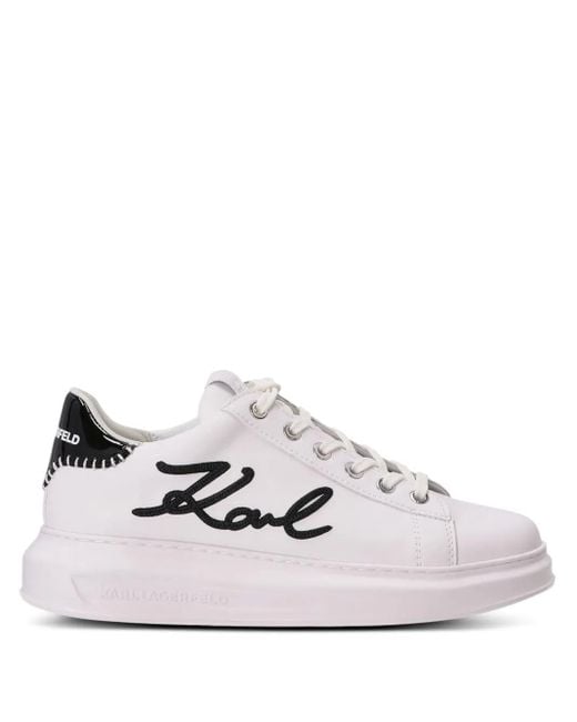 Karl Lagerfeld ロゴ スニーカー White
