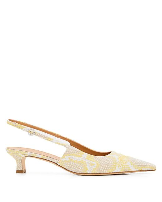 Aeyde Natural Slingback Leather Pumps