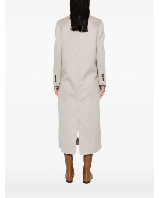 Brunello Cucinelli カシミア ダブルコート Gray