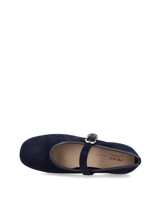 Frau Blue Suede Ballet Flats