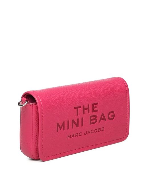Marc Jacobs Pink Embossed-Logo Mini Bag