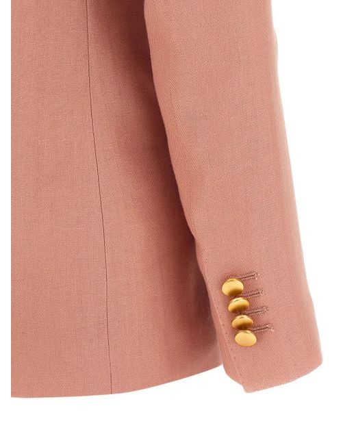 Costume En Lin Tagliatore en coloris Pink