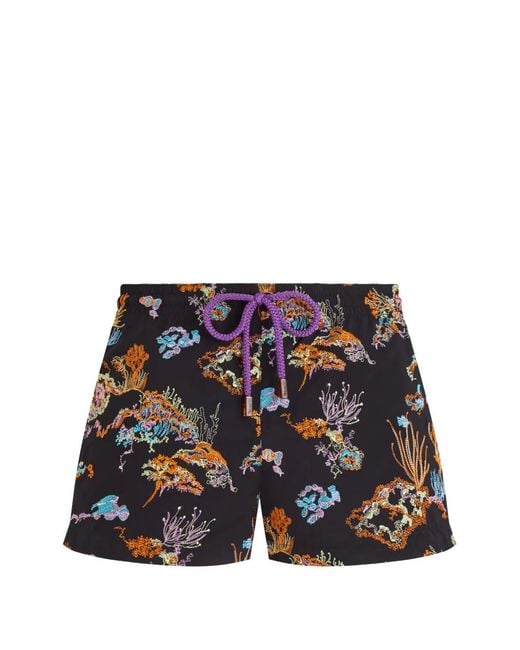 Vilebrequin Blue Fiona Embroidered Swim Shorts