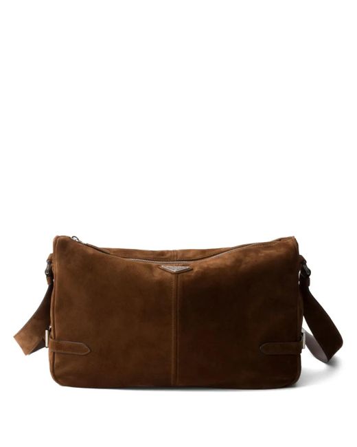 Borsa A Spalla di Prada in Brown da Uomo