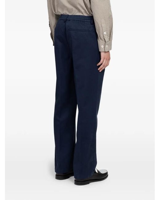 Minimum Blue Tucker Pleated Trousers for men