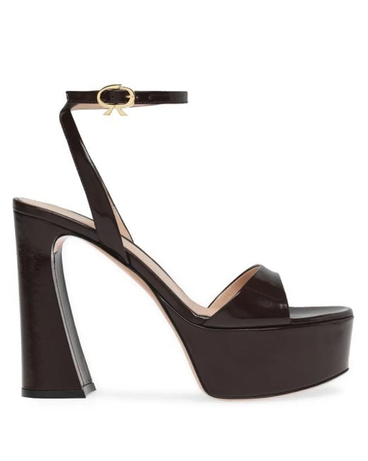 Gianvito Rossi Black Nancy Sandals
