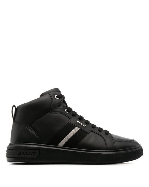 Bally High-Top-Sneakers mit Streifen in Black für Herren