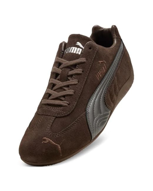 PUMA Brown Speedcat Lux Sneakers