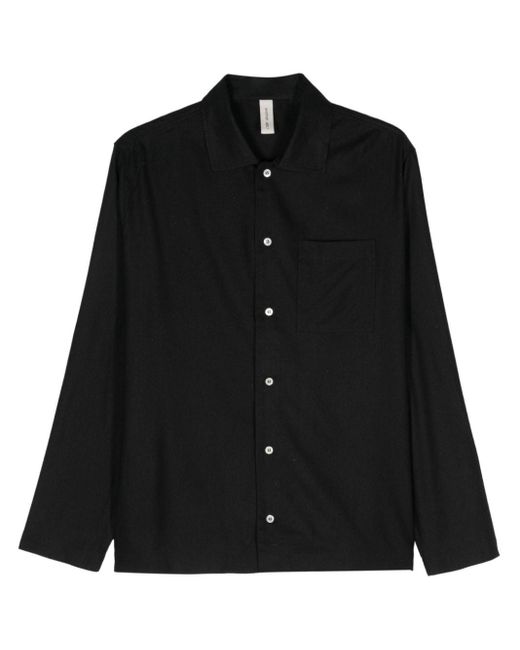 Another Aspect Black 2.1 Silk Shirt for men