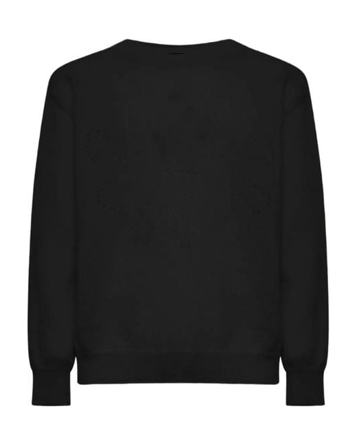 John Richmond Black Perforated-Detail Sweater for men