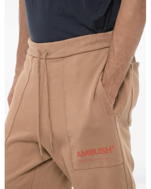 Ambush Natural Logo-Print Workshop Track Pants for men