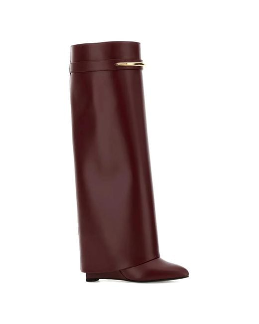 Givenchy Purple Leather Boots