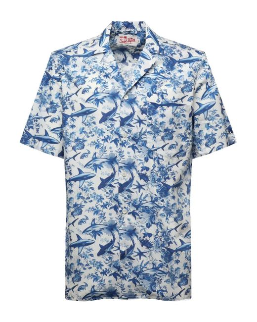 Mc2 Saint Barth Kalea Overhemd in het Blue voor heren
