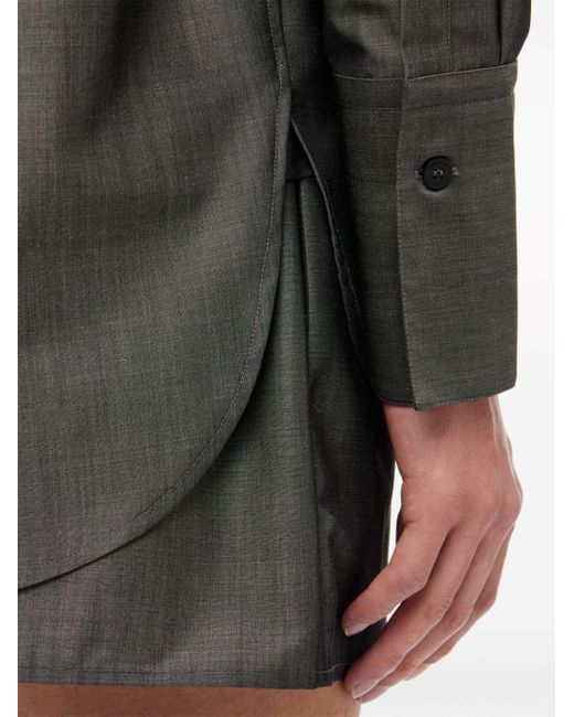 Ferragamo Gray Silk-blend Shirt for men
