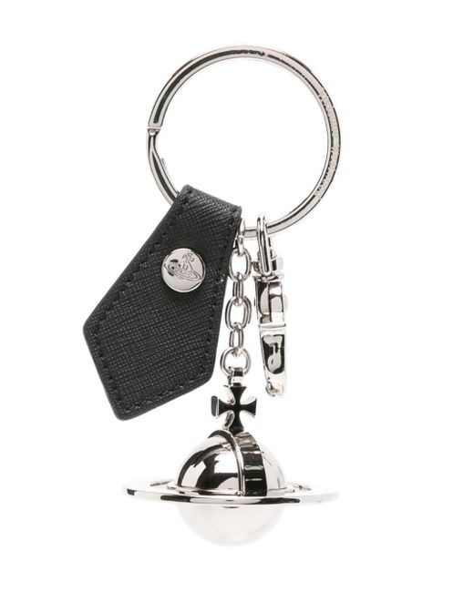 Vivienne Westwood White Schlüsselanhänger mit Logo