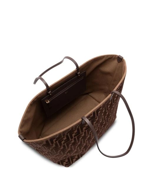 Bolso shopper con motivo del logo Fendi de color Brown