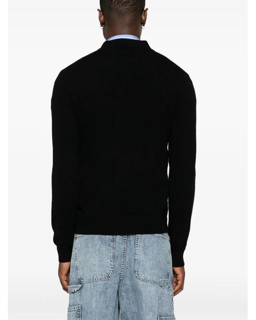 COMME DES GARÇONS PLAY Black Heart-Patch Wool Cardigan