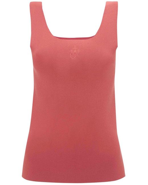 J.W. Anderson Jw-embroidered Ribbed Tank Top