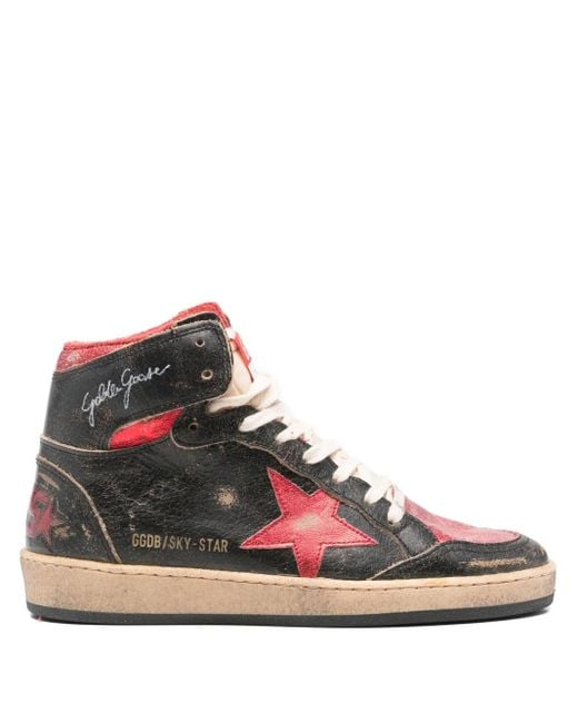Golden Goose Deluxe Brand Sky Star Gelamineerde Sneakers in het Pink