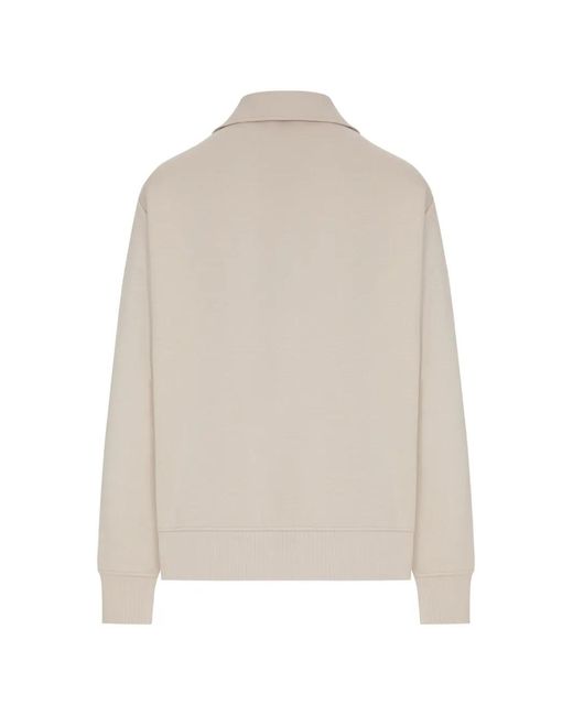 Max Mara White Zip-Up Collared Jacket