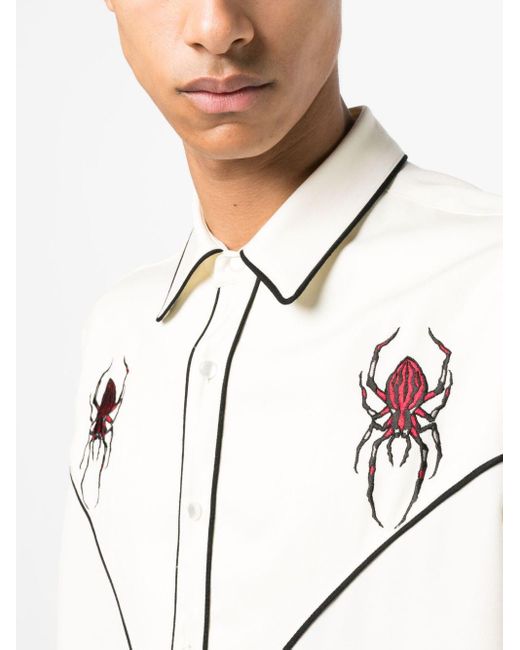 Wacko Maria Hemd mit Spinnen-Print in Weiß für Herren | Lyst AT