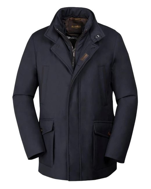 Moorer Blue Drive-S-Pum Zip Pocket Jacket for men