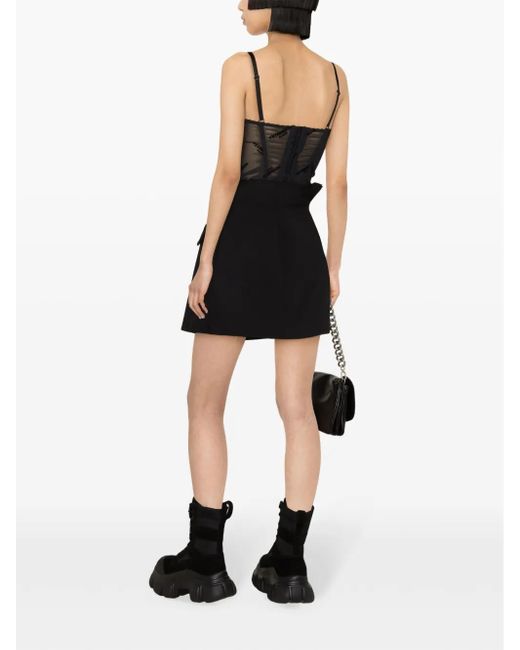 Vetements Black Double-Breasted Miniskirt