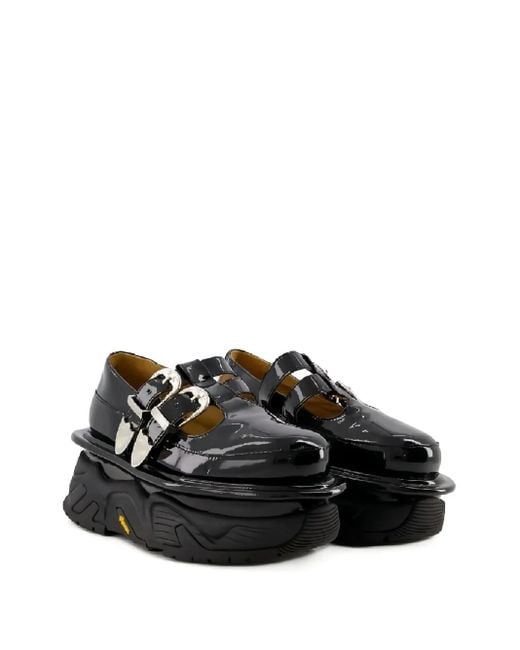 Toga Black Platform Loafers