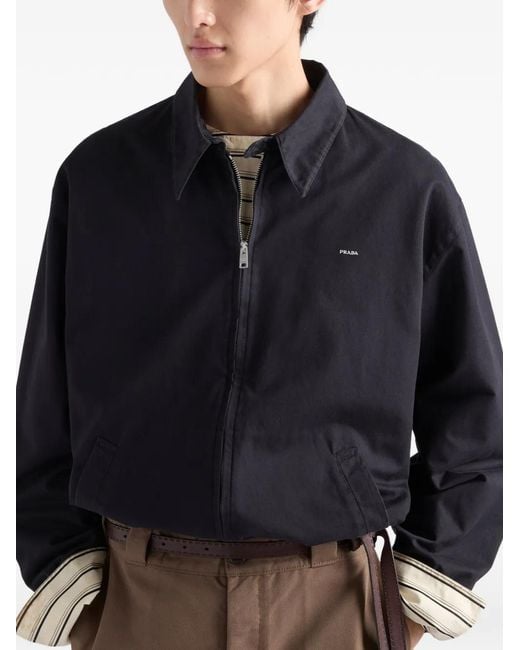 Chaqueta De Algodón Prada de hombre de color Blue