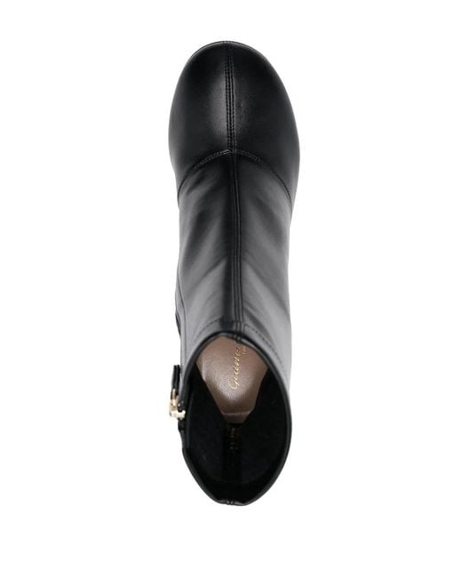 Gianvito Rossi Black Larue 95Mm Leather Ankle Boots