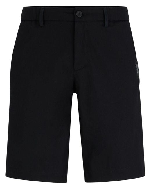 Boss Chino Shorts Met Logo-applicatie in het Black voor heren