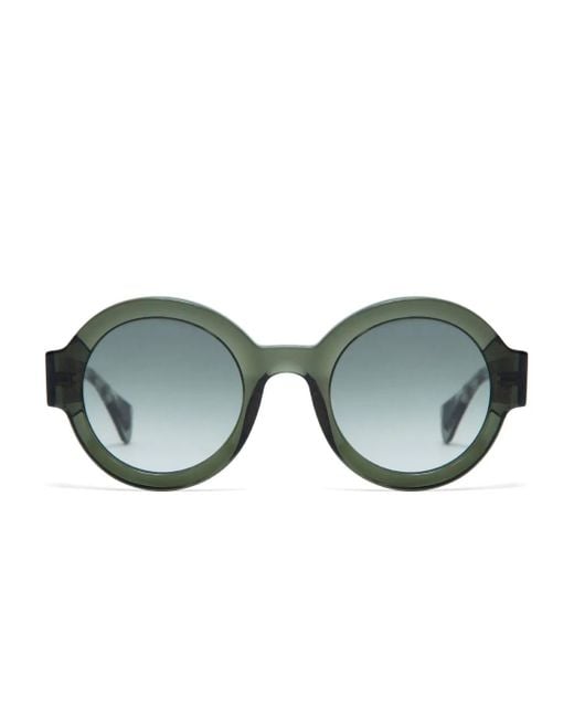 Gigi Studios Green Laura Round-Frame Sunglasses