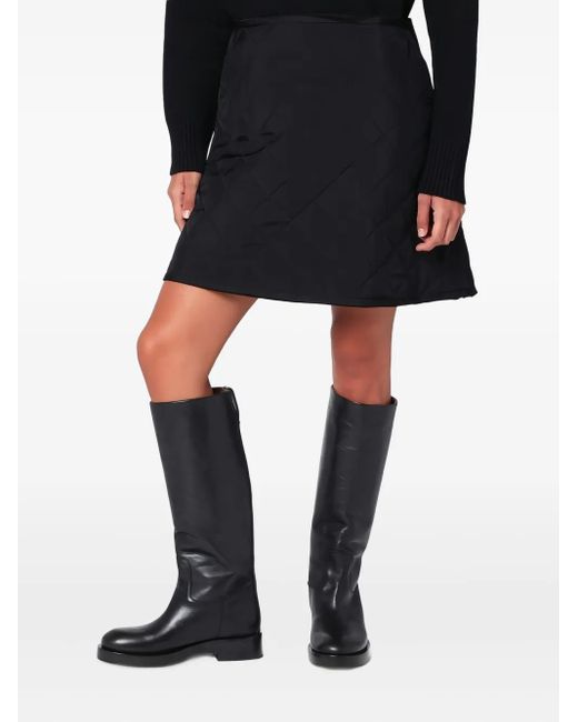 Jil Sander Gewatteerde Mini-Rok in het Black