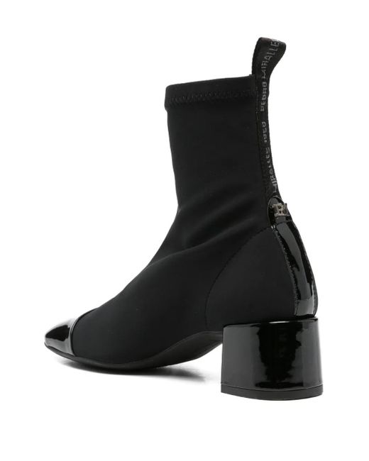 Pedro Miralles Black Cap-Toe Sock Boots