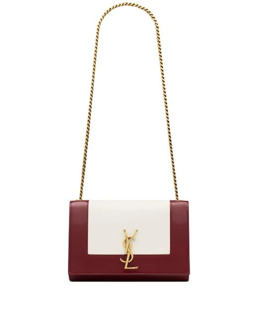 Saint Laurent White Small Kate Leather Bag