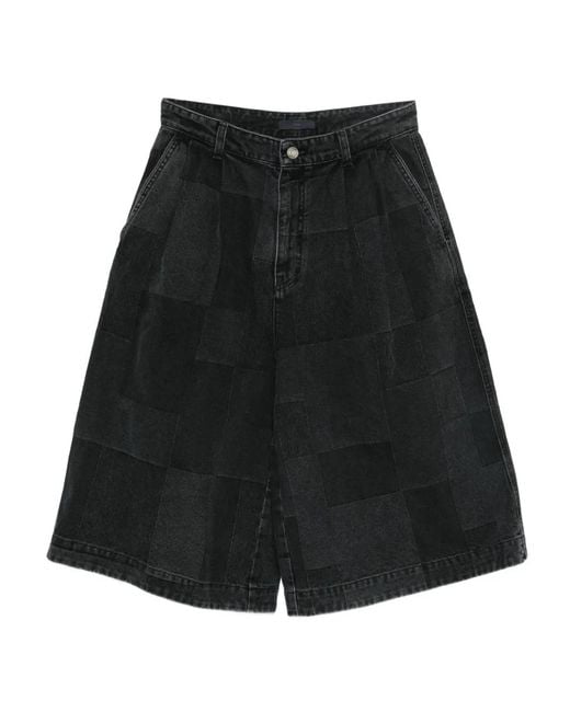 Juun.J Bermudas Im Patchwork-Look in Black für Herren