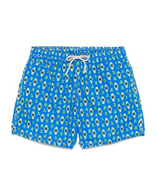 Mc2 Saint Barth Lightning Micro Fantasy Badeshorts in Blue für Herren