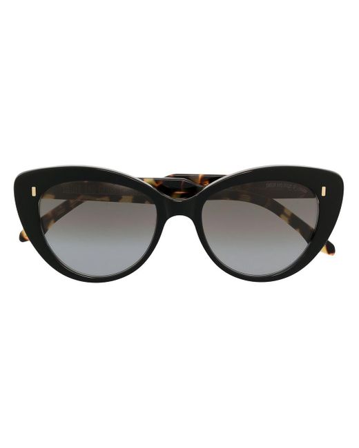 Cutler & Gross Black Cat-Eye-Sonnenbrille