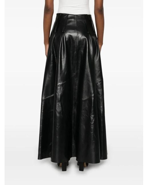 Cassell Black Panelled Midi Skirt