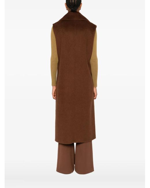 Abrigo con doble botonadura Patrizia Pepe de color Brown