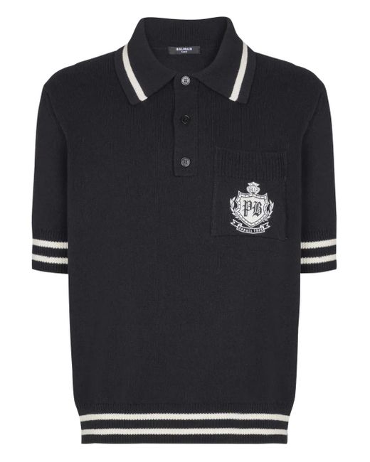 Balmain Black T-shirts And Polos for men