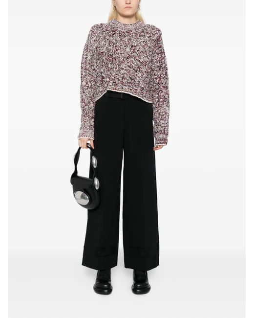 Sacai Black Matelasse Trousers