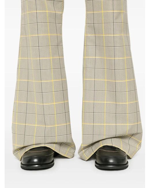 Marni Natural Microcheck Trousers for men