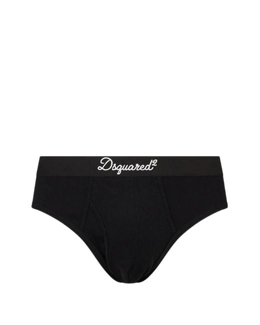 DSquared² Black Signature Briefs for men