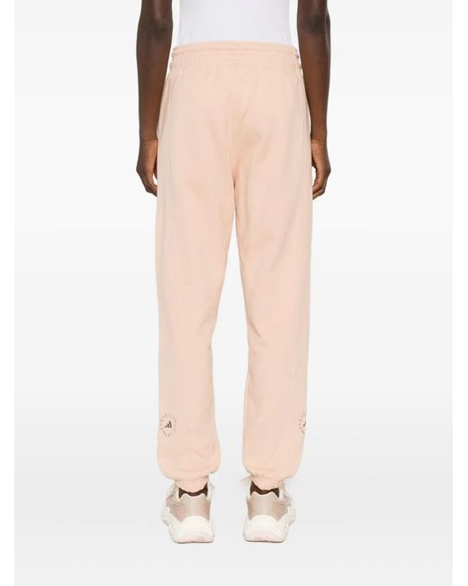 Adidas By Stella McCartney Natural Drawstring-Cuffed Track Pants