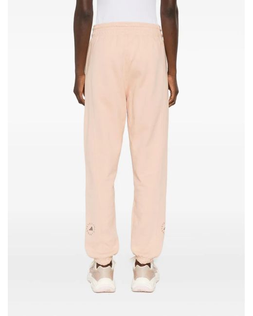 Adidas By Stella McCartney Natural Drawstring-Cuffed Track Pants