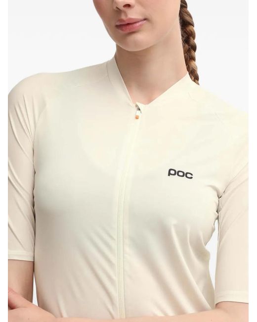 Poc White Zip Top