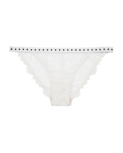 LoveStories White Wild Rose Lace Briefs